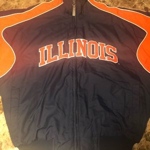 Nylon Majestic “Fighting Illini” Jacket/Coat